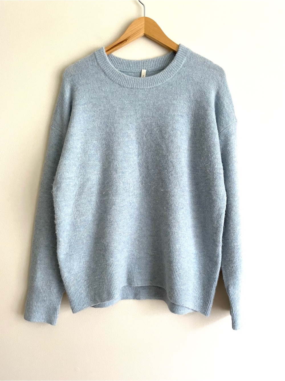 Aritzia The Group Babaton Thurlow Alpaca Wool Blend Crewneck Sweater Dusty Blue